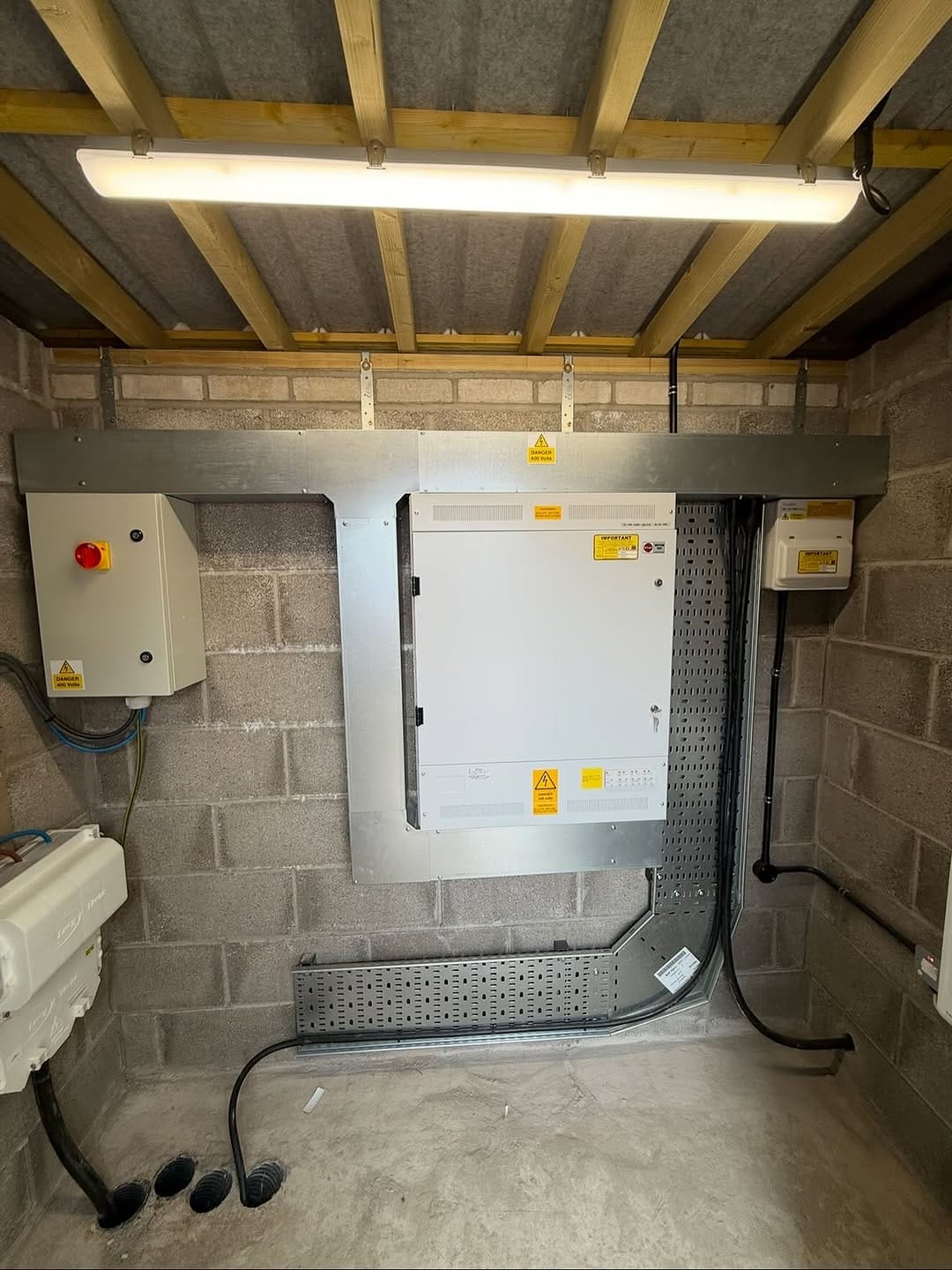 New 3-phase supply building with underground ducting, Kenfig industrial estate